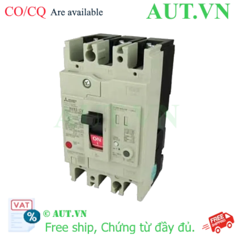 Ảnh của CB chống giật Mitsubishi NV63-CV 3P 5A 5kA 30mA