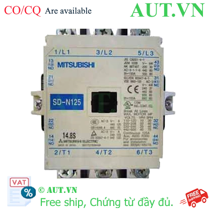 Ảnh của Contactor Mitsubishi SD-N125 DC200V 2a2b