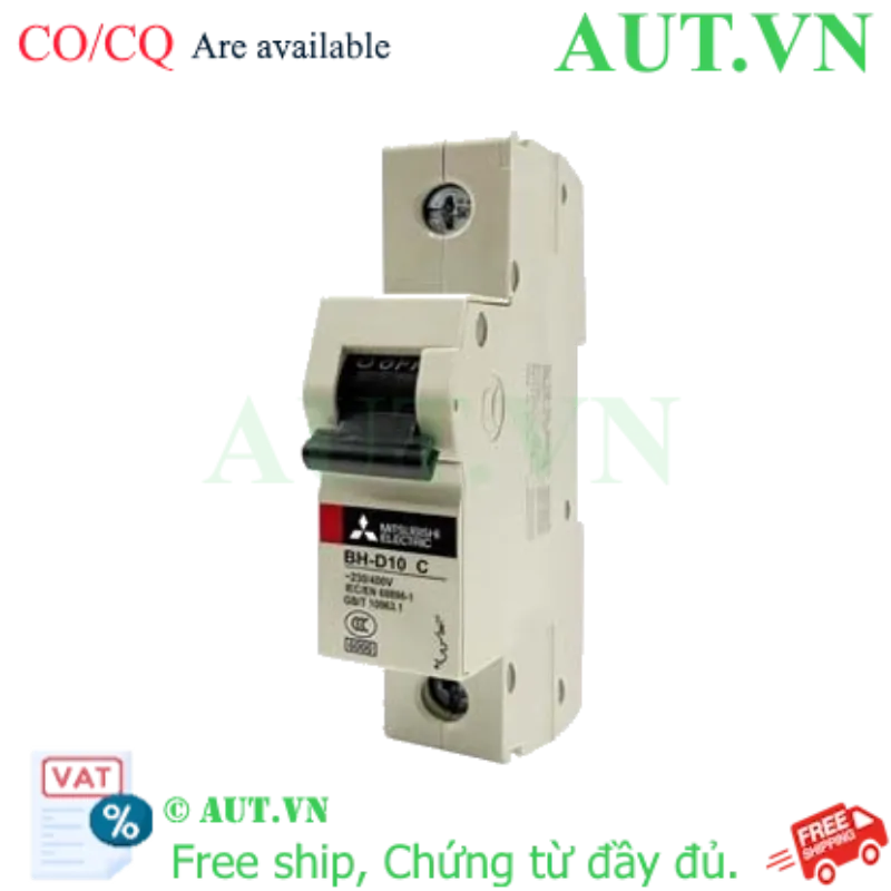 Ảnh của MCB Mitsubishi BH-D10 1P 0.5A 10kA C N