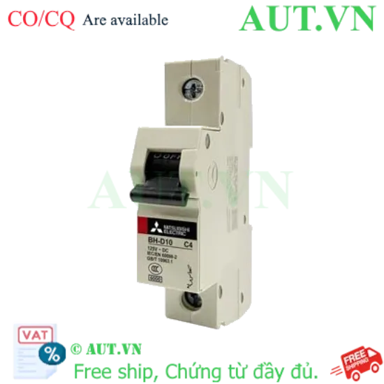 Ảnh của MCB Mitsubishi BH-D10 1P 4A 10kA C DC