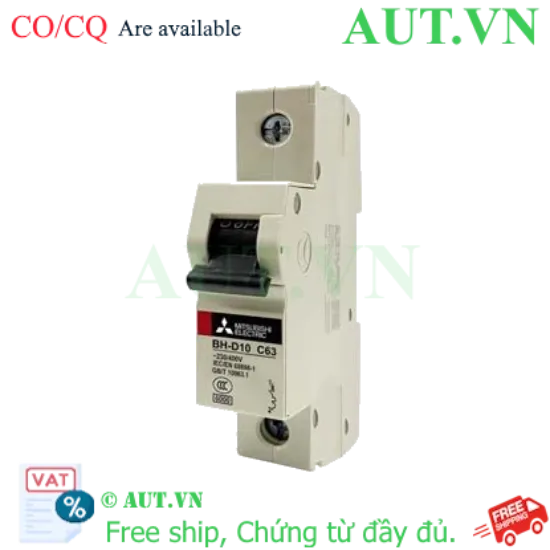 Ảnh của MCB Mitsubishi BH-D10 1P 63A 10kA C N