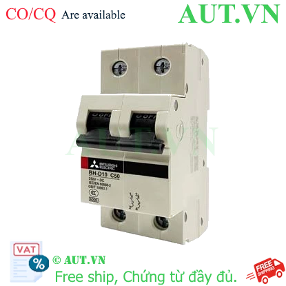 Ảnh của MCB Mitsubishi BH-D10 2P 50A 10kA C DC
