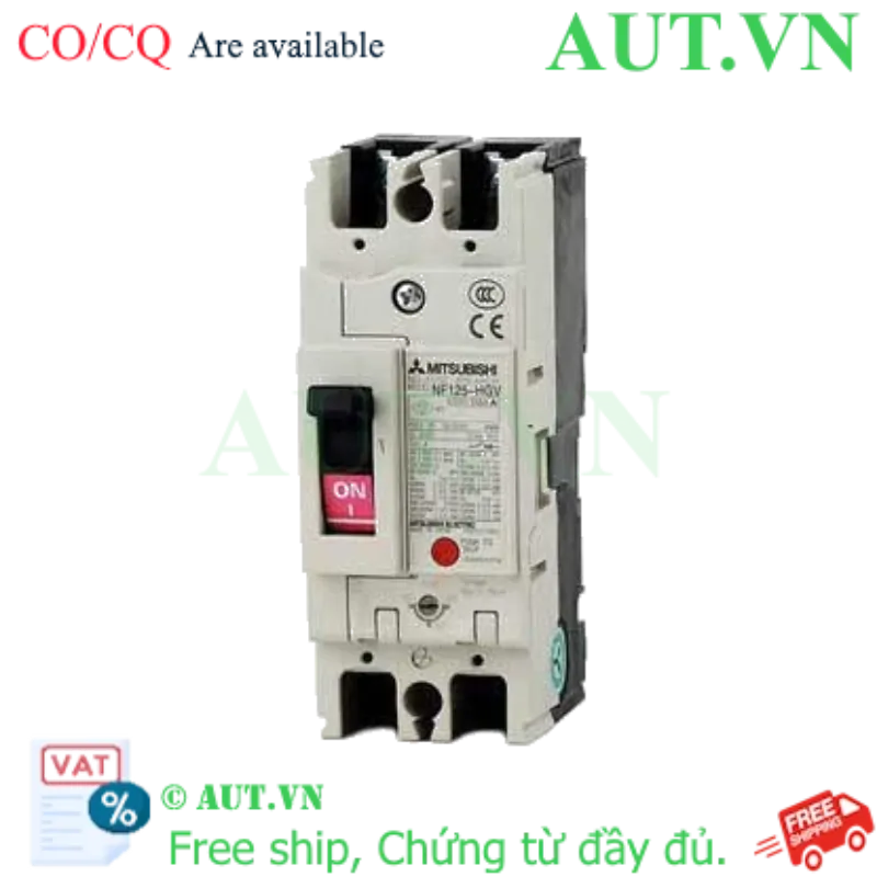 Ảnh của MCCB Mitsubishi NF125-HGV 2P 16-20A 100KA