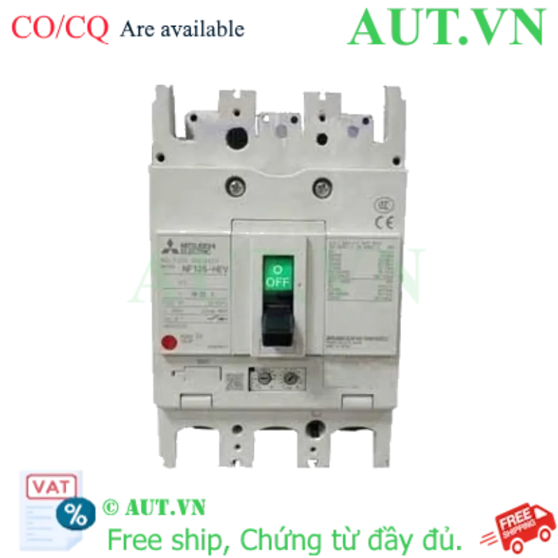Ảnh của MCCB Mitsubishi NF125-HGV 3P 90-125A 75KA