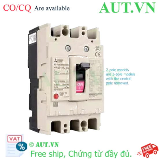 Ảnh của MCCB Mitsubishi NF125-LGV 2P 90-125A 90KA