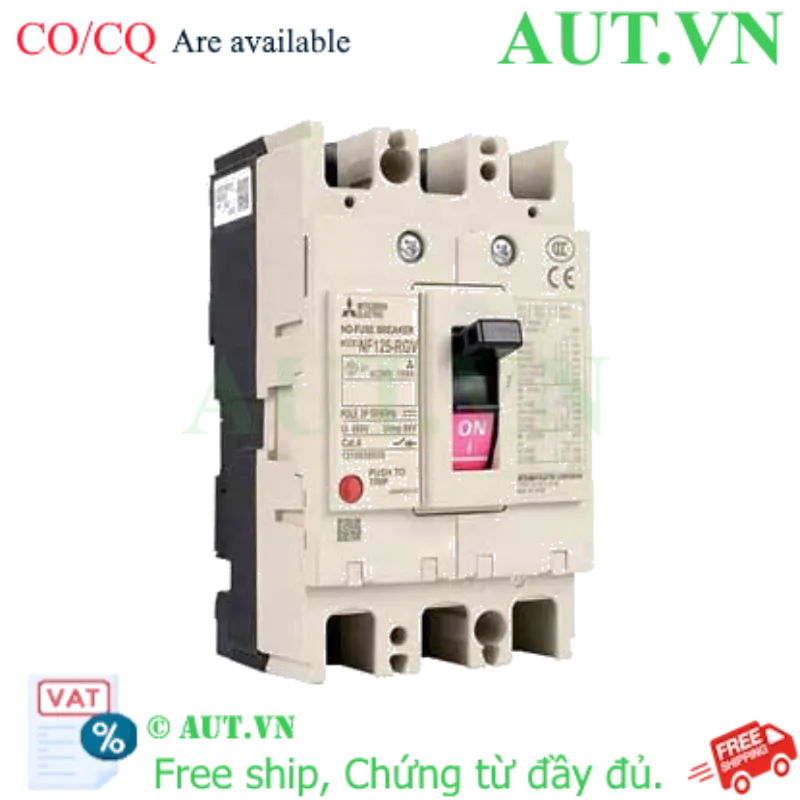 Ảnh của MCCB Mitsubishi NF125-RGV 3P 80-100A 150kA