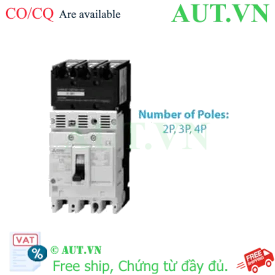 Ảnh của MCCB Mitsubishi NF125-UV 4P 15A 200kA