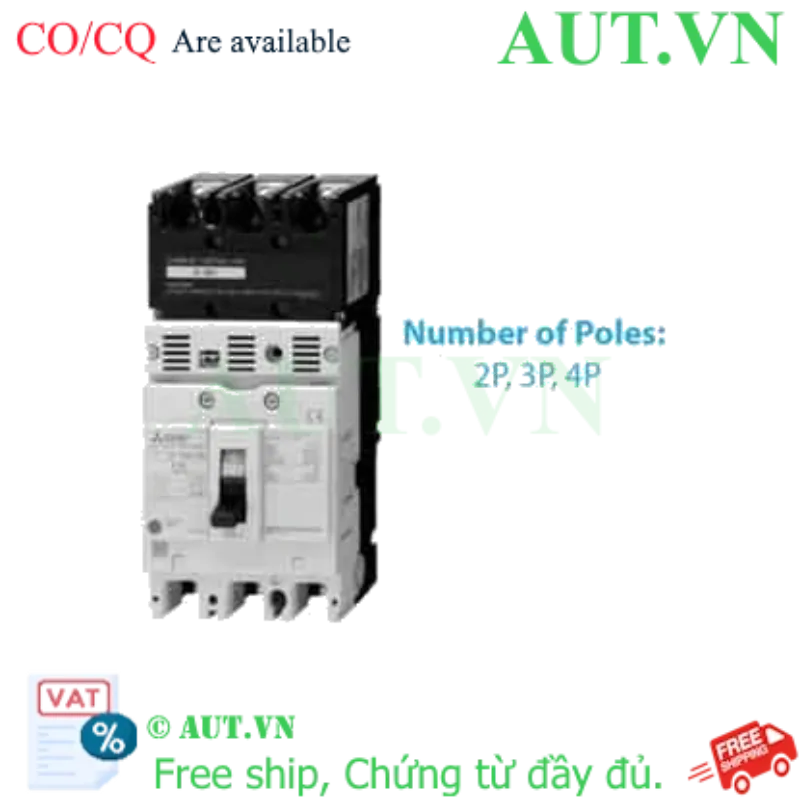 Ảnh của MCCB Mitsubishi NF125-UV 4P 15A 200kA