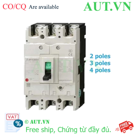 Ảnh của MCCB Mitsubishi NF160-HGV 2P 125-160A 100KA