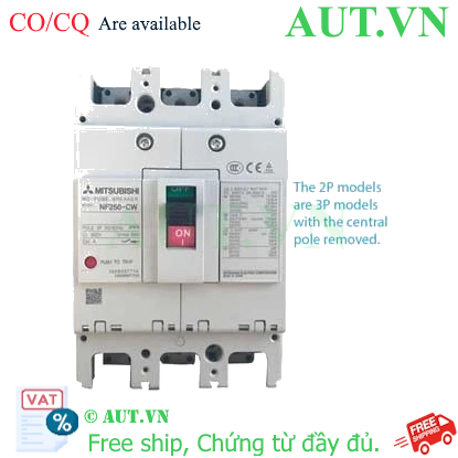 Ảnh của MCCB Mitsubishi NF250-CW 2P 225A 35KA
