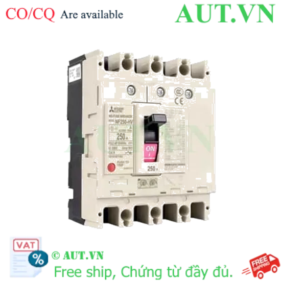 Ảnh của MCCB Mitsubishi NF250-HEV 4P 125-250A 75kA