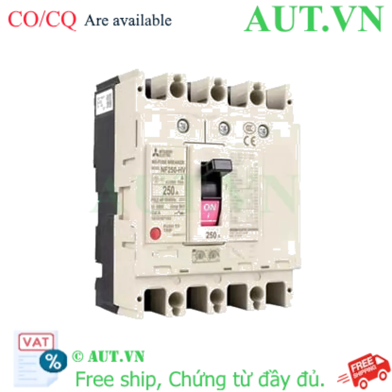 Ảnh của MCCB Mitsubishi NF250-HEV 4P 125-250A 75kA