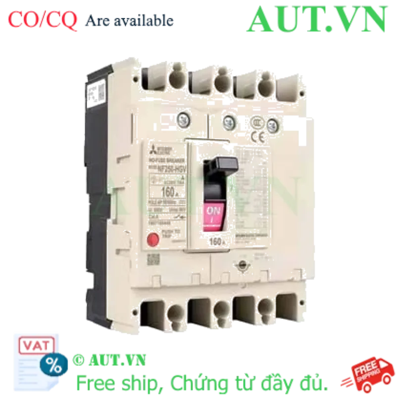 Ảnh của MCCB Mitsubishi NF250-HGV 4P 125-160A 75kA
