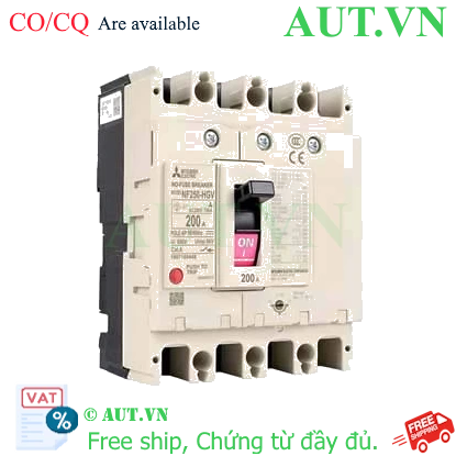Ảnh của MCCB Mitsubishi NF250-HGV 4P 140-200A 75kA