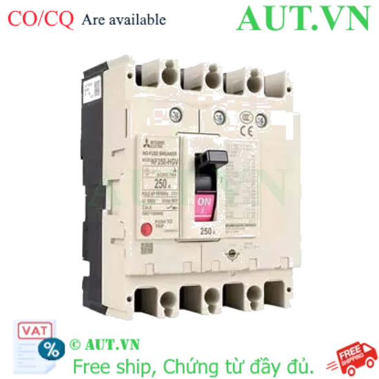 Ảnh của MCCB Mitsubishi NF250-HGV 4P 175-250A 75kA