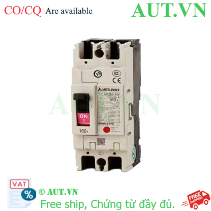 Ảnh của MCCB Mitsubishi NF250-HV 2P 160A 100KA