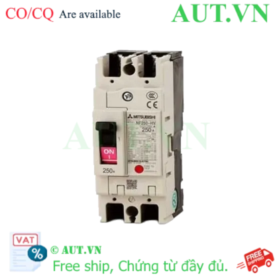 Ảnh của MCCB Mitsubishi NF250-HV 2P 250A 100KA