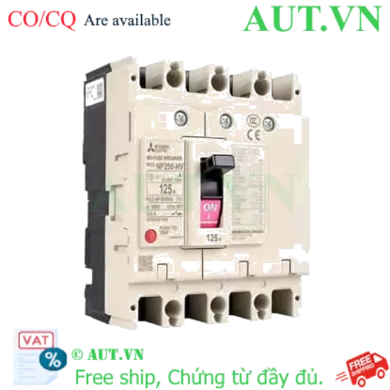 Ảnh của MCCB Mitsubishi NF250-HV 4P 125A 75kA