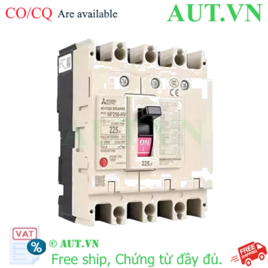 Ảnh của MCCB Mitsubishi NF250-HV 4P 225A 75kA