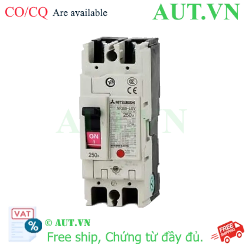 Ảnh của MCCB Mitsubishi NF250-LGV 2P 175-250A 90KA