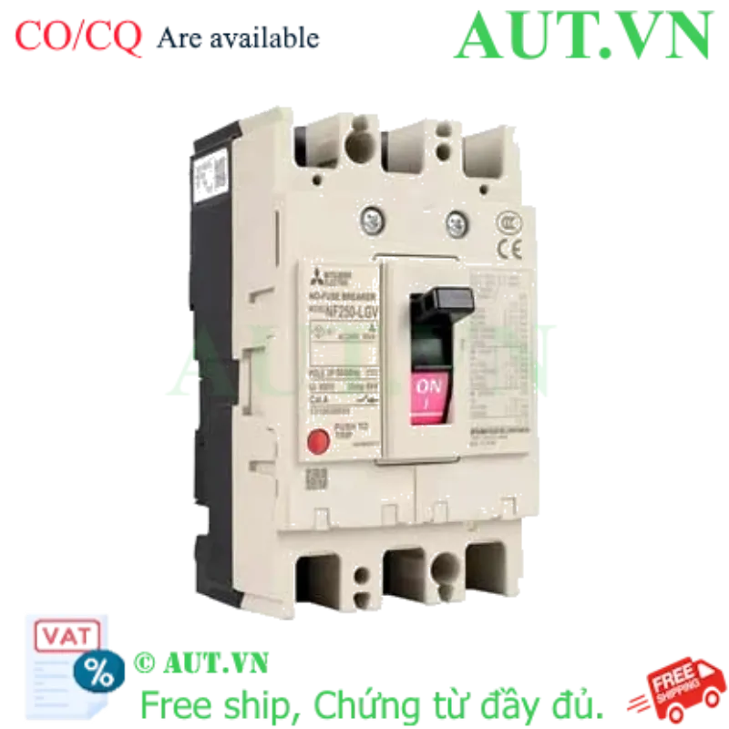 Ảnh của MCCB Mitsubishi NF250-LGV 3P 125-160A 50KA