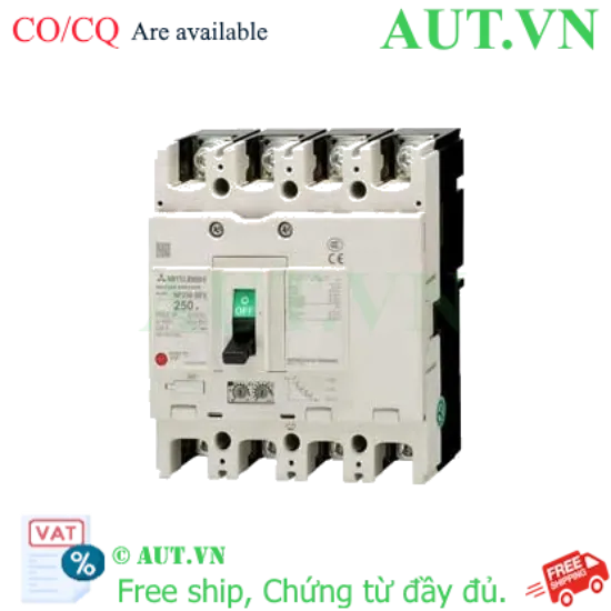 Ảnh của MCCB Mitsubishi NF250-SEV 4P 80-160A 36KA