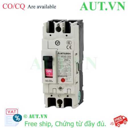 Ảnh của MCCB Mitsubishi NF250-SGV 2P 140-200A 85KA