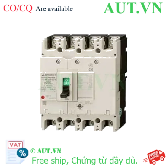 Ảnh của MCCB Mitsubishi NF250-SGV 4P 140-200A 36KA