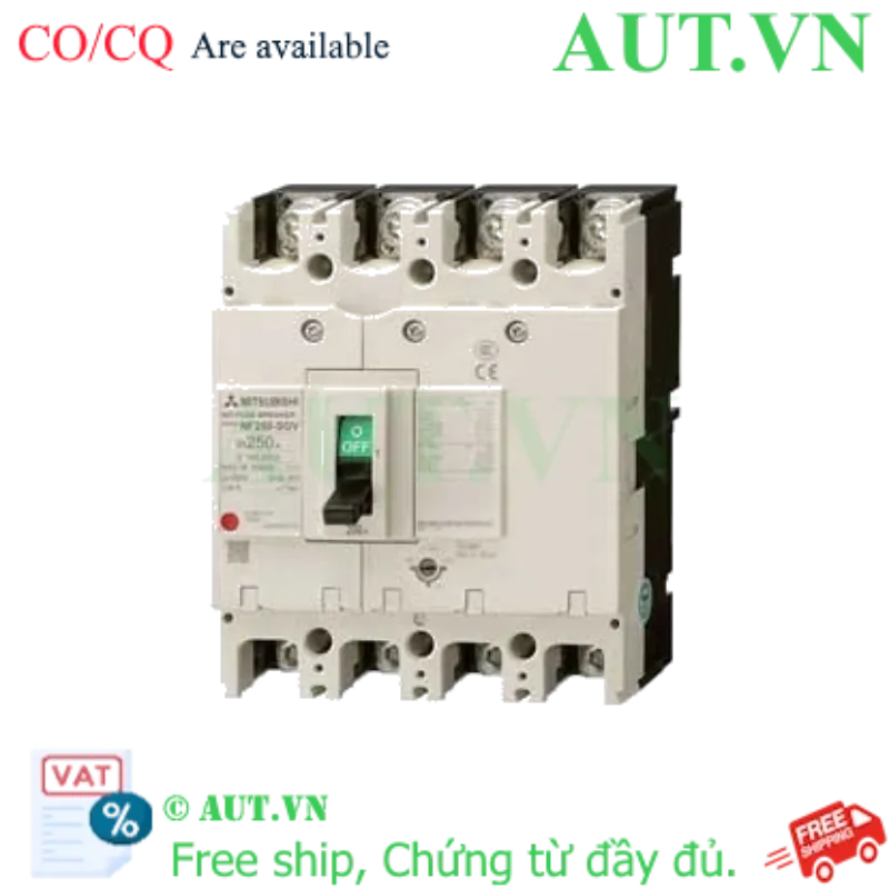 Ảnh của MCCB Mitsubishi NF250-SGV 4P 140-200A 36KA