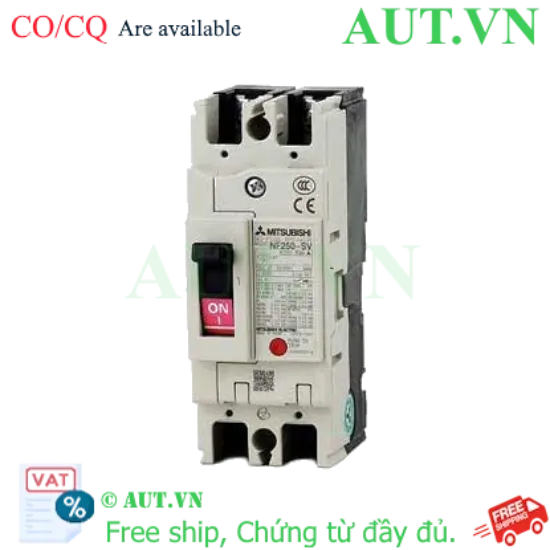 Ảnh của MCCB Mitsubishi NF250-SV 2P 200A 85KA