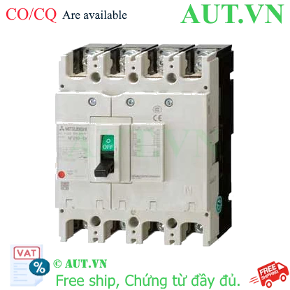 Ảnh của MCCB Mitsubishi NF250-SV 4P 160A 36kA