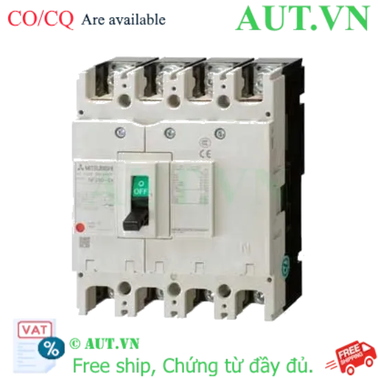 Ảnh của MCCB Mitsubishi NF250-SV 4P 160A 36kA