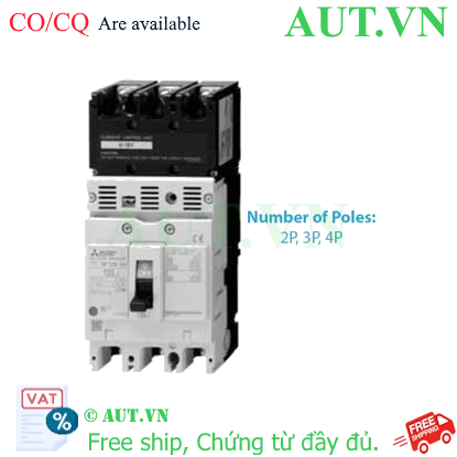 Ảnh của MCCB Mitsubishi NF250-UV 2P 200A 200kA