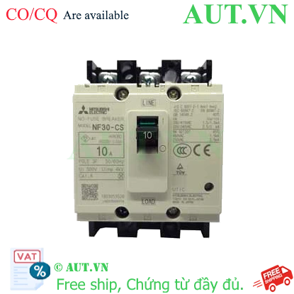 Ảnh của MCCB Mitsubishi NF30-CS 3P 10A 1.5KA