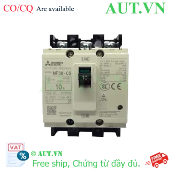 Ảnh của MCCB Mitsubishi NF30-CS 3P 10A 1.5KA