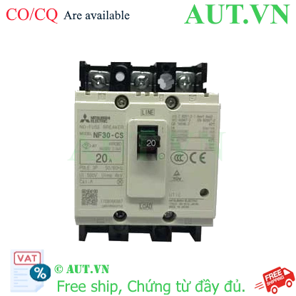 Ảnh của MCCB Mitsubishi NF30-CS 3P 20A 1.5KA