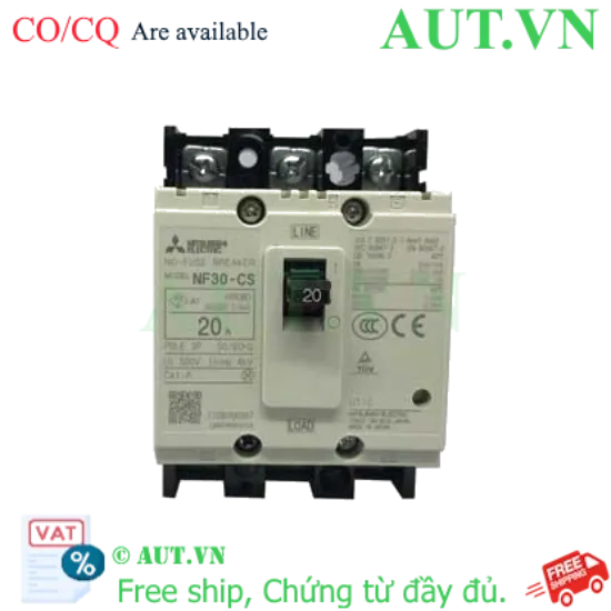 Ảnh của MCCB Mitsubishi NF30-CS 3P 20A 1.5KA