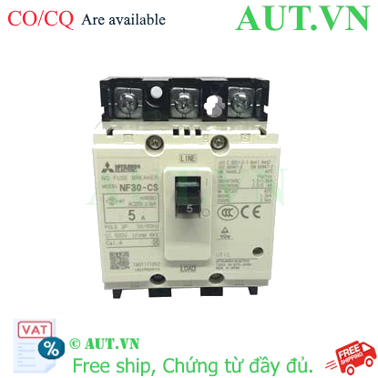 Ảnh của MCCB Mitsubishi NF30-CS 3P 5A 1.5KA