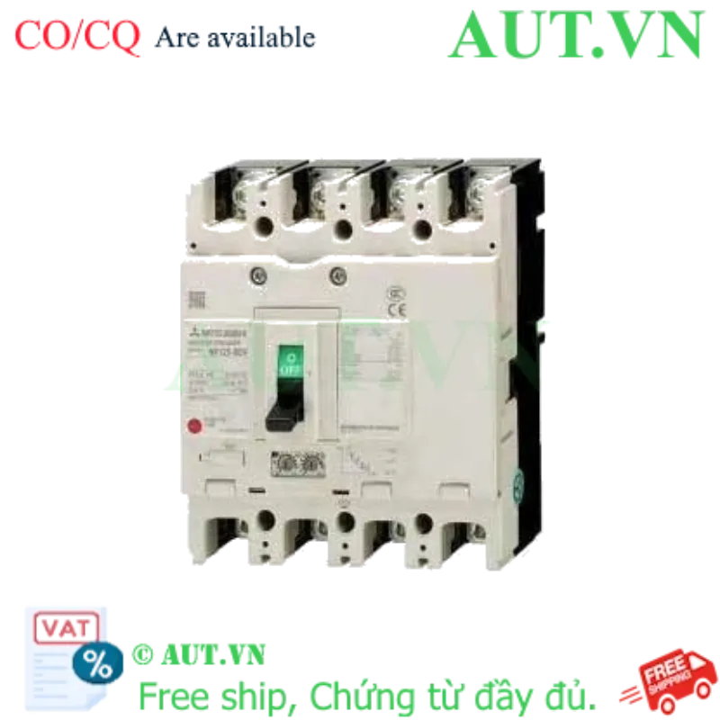 Ảnh của MCCB Mitsubishi NF400-HEW 4P 400A 70kA