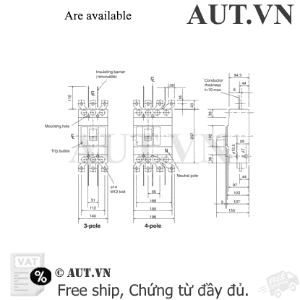 Ảnh của MCCB Mitsubishi NF630-HEW 4P 630A 70kA