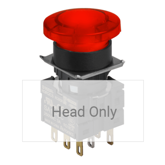 Ảnh của aut.vn Công tắc nút nhấn Autonics S16BR-H3R