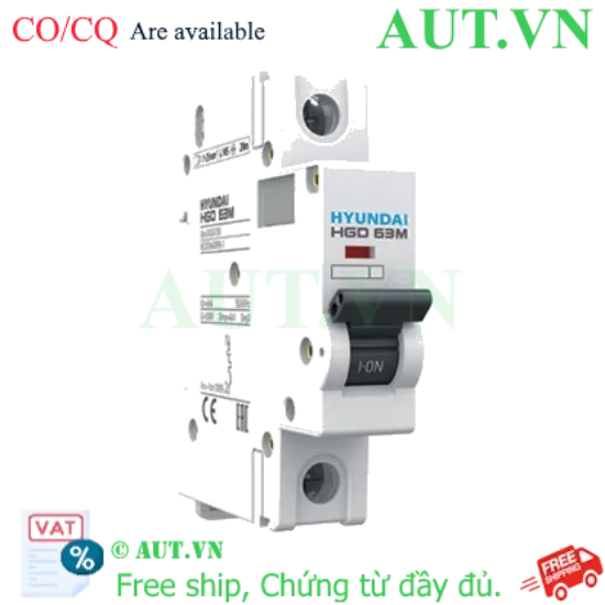 Ảnh của MCB Hyundai HGD63M 1P 25A 6kA