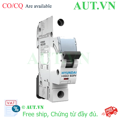 Ảnh của MCB Hyundai HGD63N 1P 40A 6kA