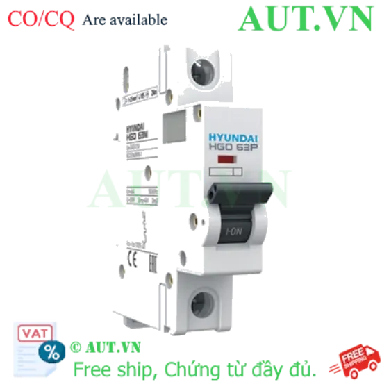 Ảnh của MCB Hyundai HGD63P 1P 63A 10kA