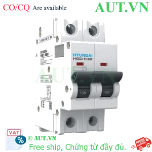 Ảnh của MCB Hyundai HGD63M 2P 20A 6kA
