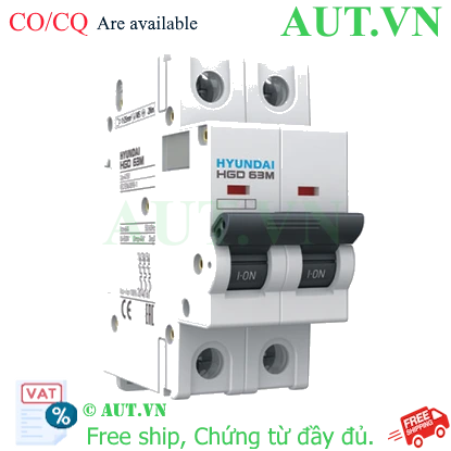Ảnh của MCB Hyundai HGD63M 2P 63A 6kA