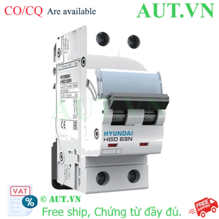 Ảnh của MCB Hyundai HGD63N 2P 40A 6kA