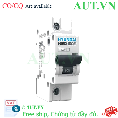 Ảnh của MCB Hyundai HGD100S 1P 100A 10kA