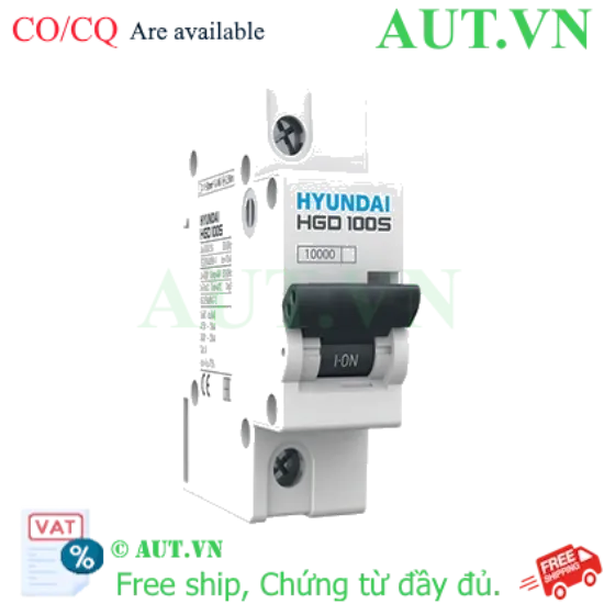 Ảnh của MCB Hyundai HGD100S 1P 100A 10kA