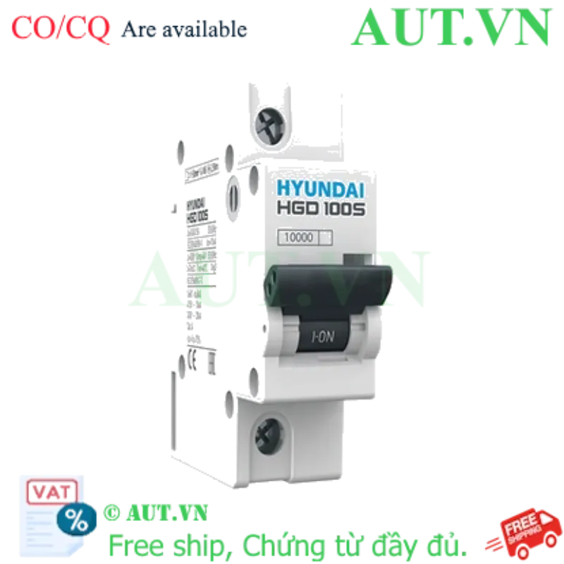 Ảnh của MCB Hyundai HGD100S 1P 80A 10kA